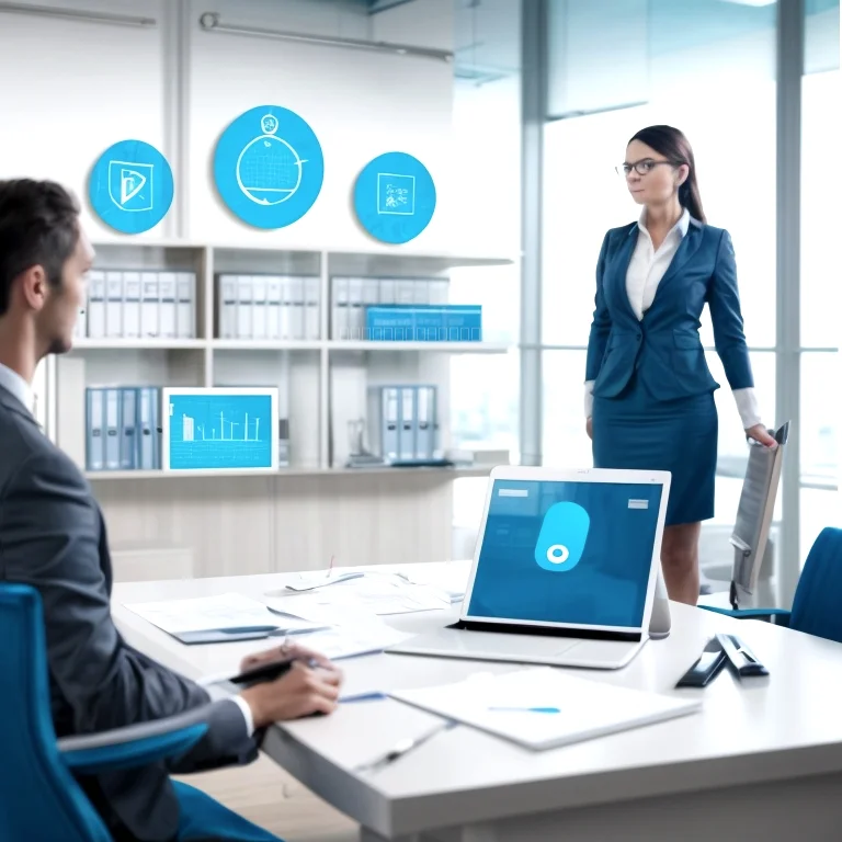 Legal consulting meeting illustration
